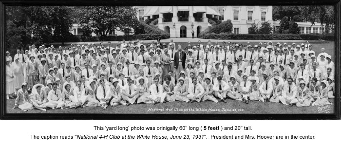 Yard-long photo in front of the White House, June 23, 1931.