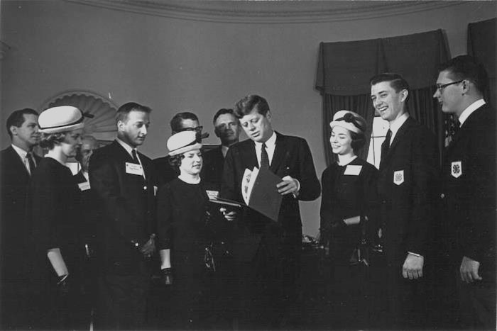 1963 Report to the Nation Team with President Kennedy