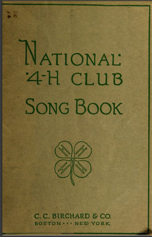 4-H Songbook Cover - 1929