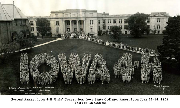 Iowa 4-H Girls' Convention, 1929