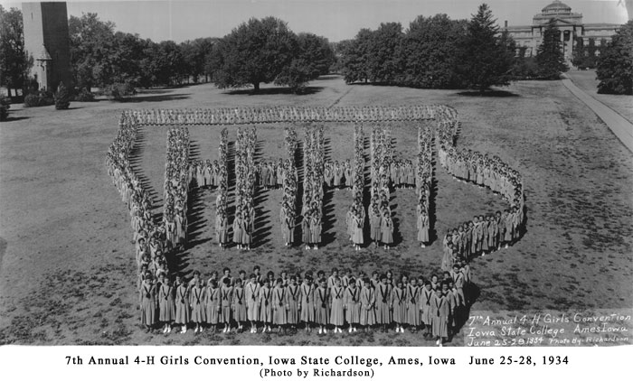 Iowa 4-H Girls' Convention, 1934