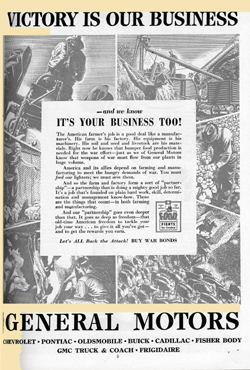  General Motors advertisement on page 5 of the February 1944 December 1943 National 4-H Club News 