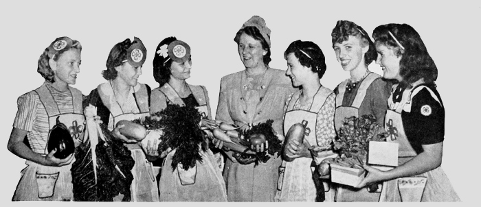  Girls from the Waukegan, Illinois area served a Victory Garden luncheon to directors of Sears, Roebuck and Company. 